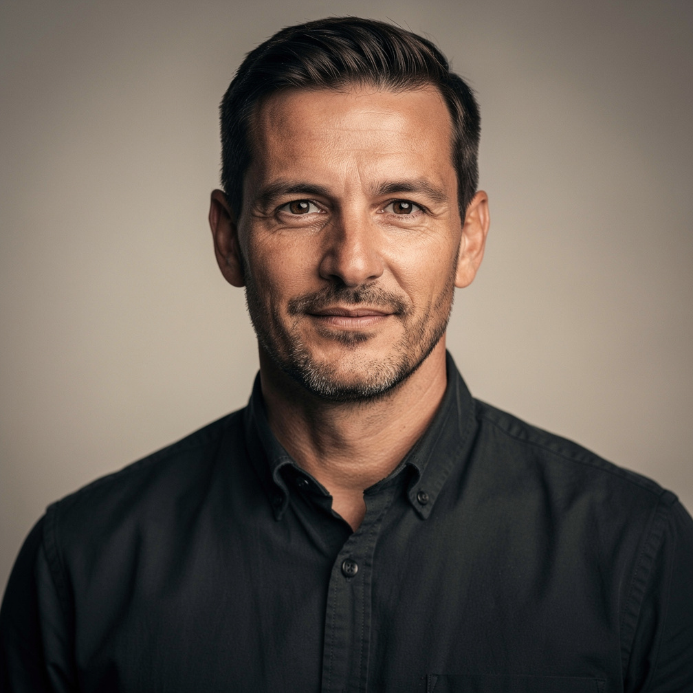 Portrait of a Belgian lighting director